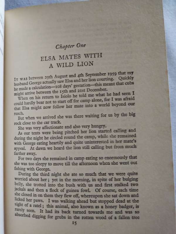 Living Free by Joy Adamson -1970