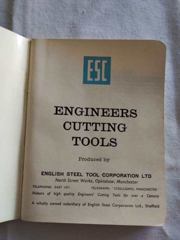 Engineers Cutting Tools book