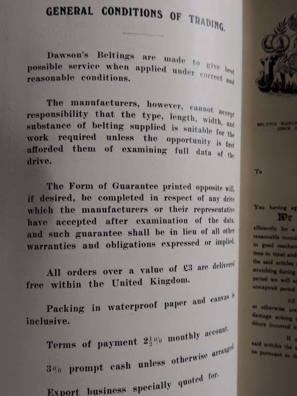Catalogue issued by James Dawson & Son Ltd, Lincoln England