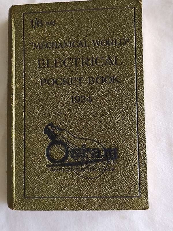 `Mechanical world` Electrical Pocket book - 1924