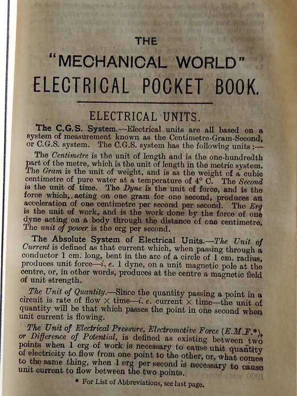 `Mechanical world` Electrical Pocket book - 1924