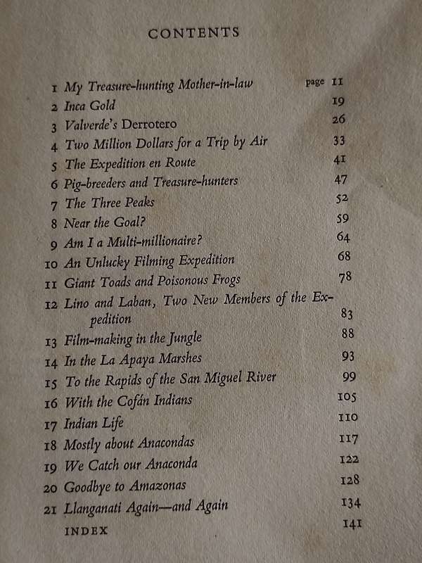 Buried Gold and Anacondas by  Rolf Blomberg - 1959