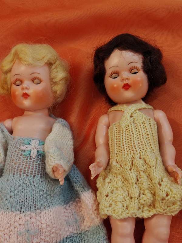 Two Rosebud Dolls Circa 1950`s