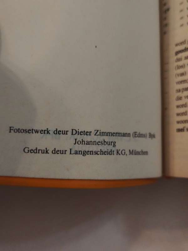 Kritzingers Mini-Dictionary English-Afrikaans & Afrikaans English