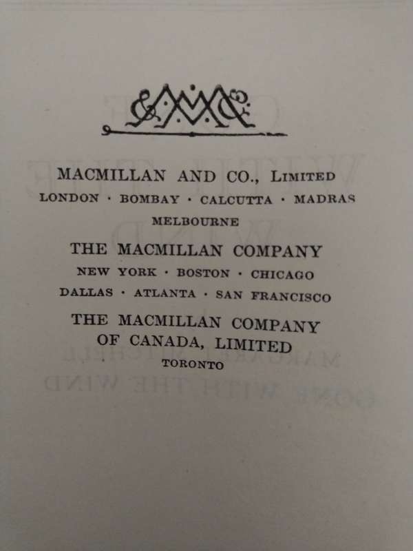 Gone with The Wind by Margaret Mitchell - June 1937