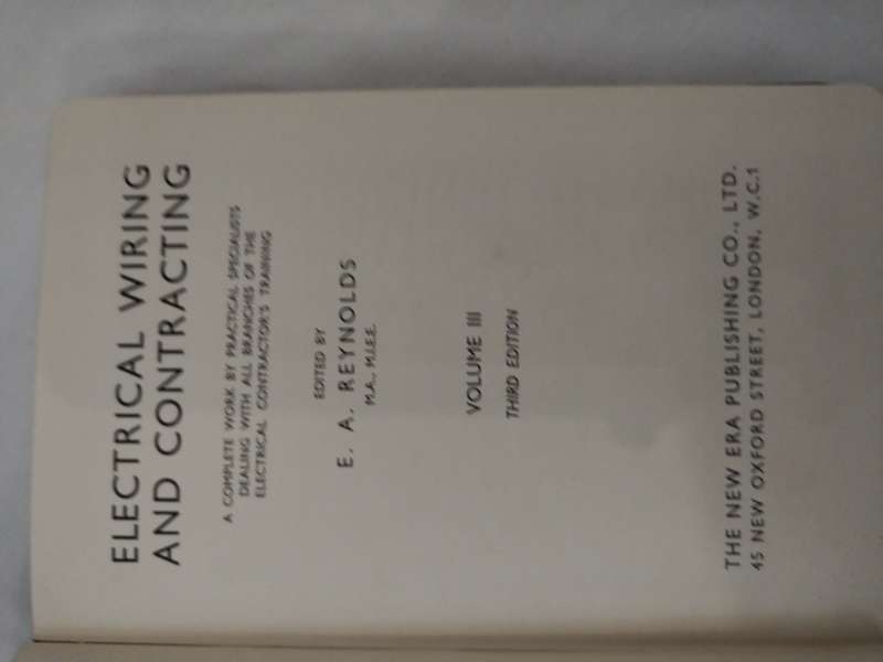 Set x5 Electrical wiring and contracting books