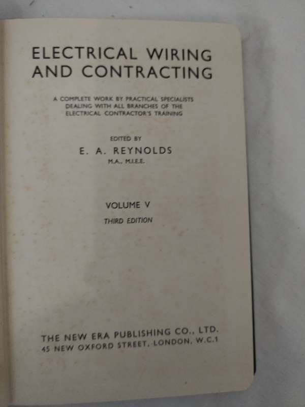 Set x5 Electrical wiring and contracting books