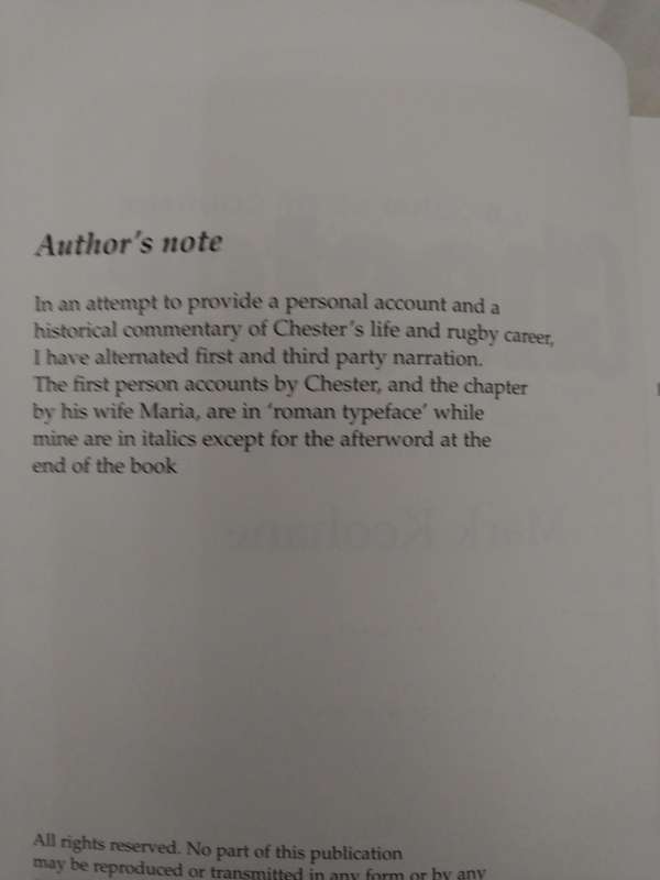 A Biography of Courage Chester by Mark Keohane: First Edition 2002