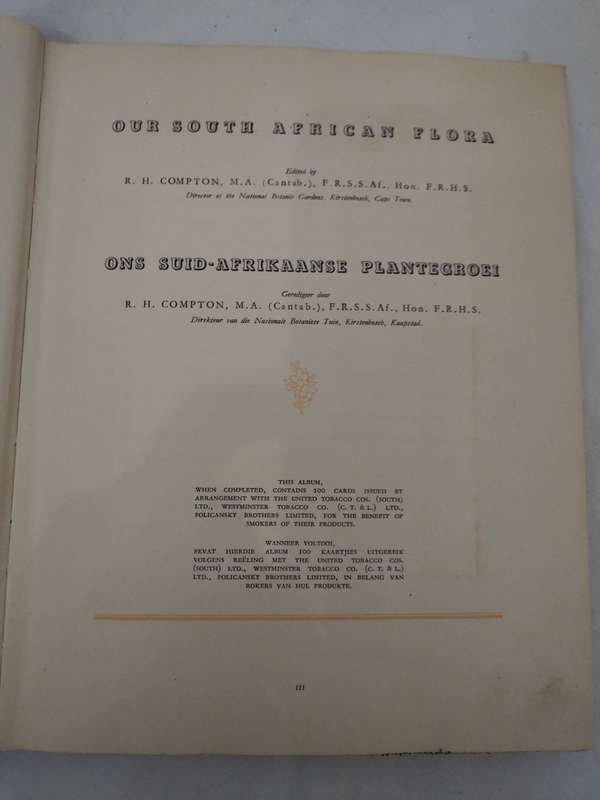 Our South African Flora/Ons Suid-Afrikaanse Plantegroei