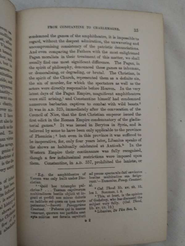 History of European Morals from Augustus to Charlemagne by William Edward Hartpole Lecky, M.A.