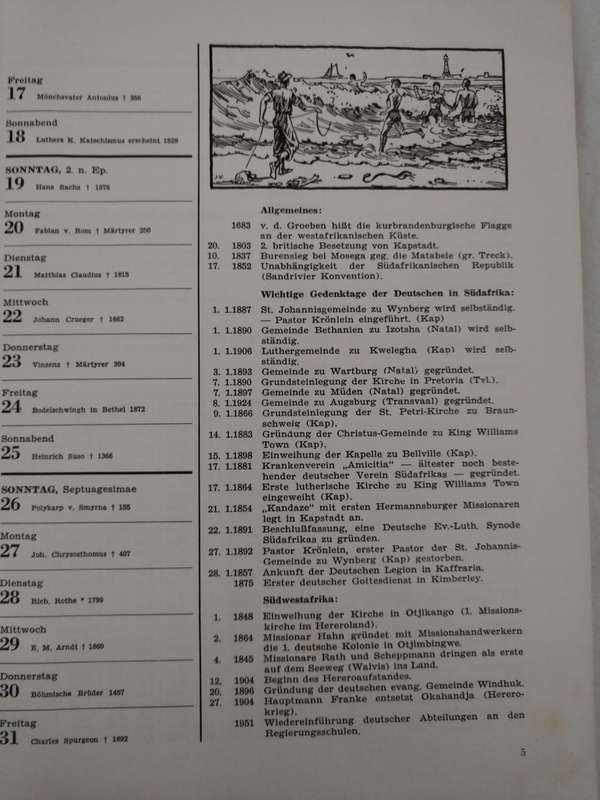 Afrikanischer Heimat-Kalender 1964
