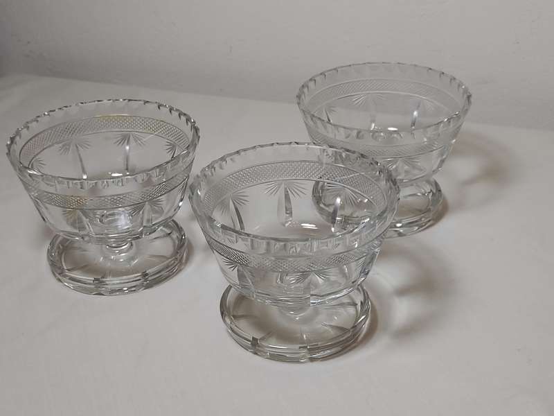 Set x3 Crystal Sorbet bowls