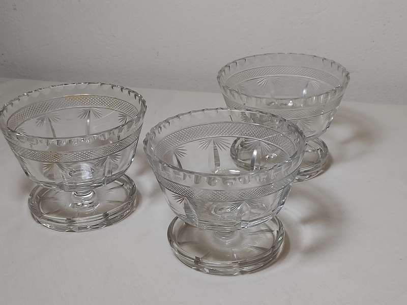 Set x3 Crystal Sorbet bowls