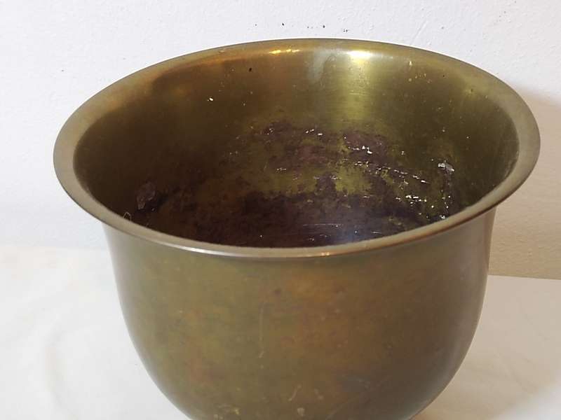 Brass Planter with ball feet