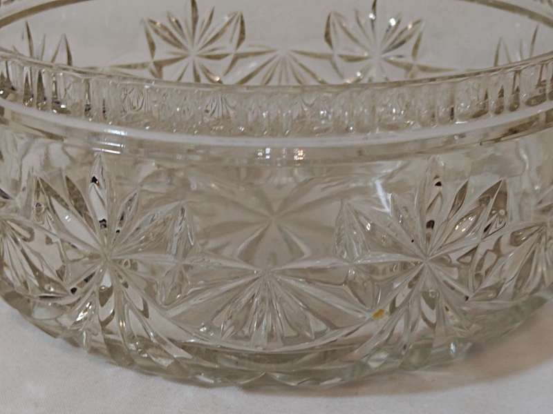 Pressed glass bowl