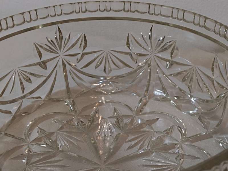 Pressed glass bowl