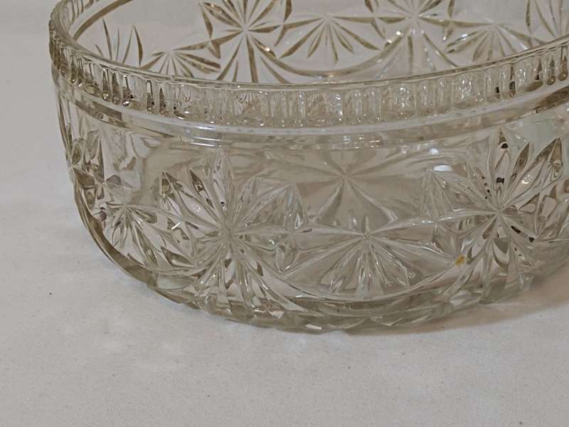 Pressed glass bowl