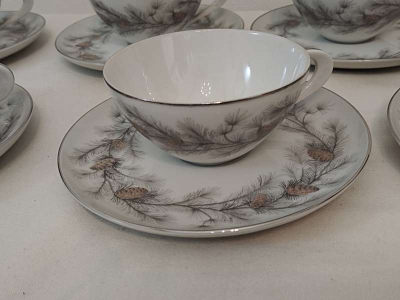 x5 Duo`s Fine China Sango Japan - Sierra Pines (Bid per Duo)