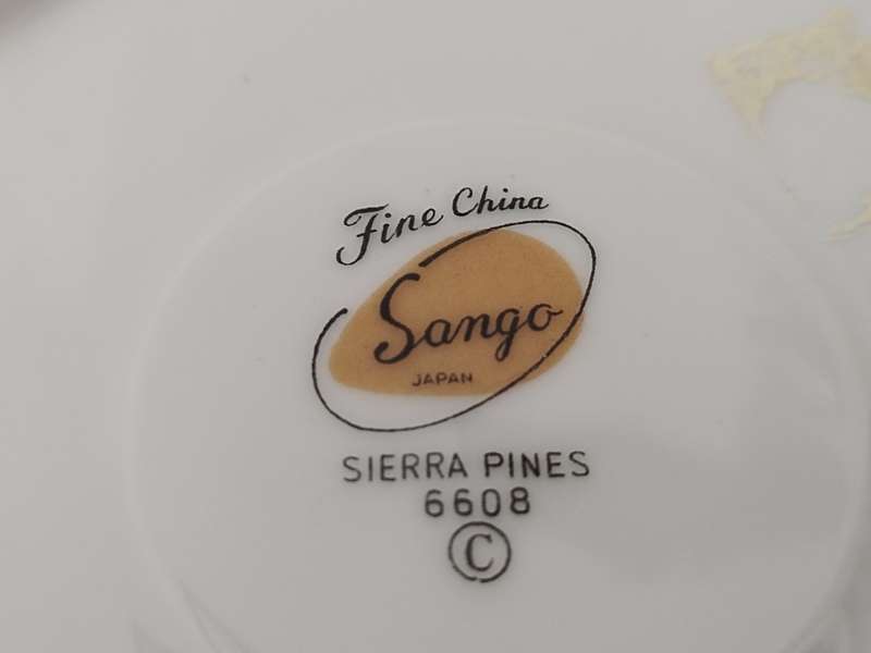 x5 Duo`s Fine China Sango Japan - Sierra Pines (Bid per Duo)