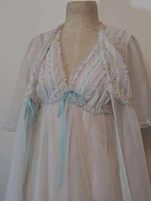 Circa 1950 Nightgown with  matching Gown