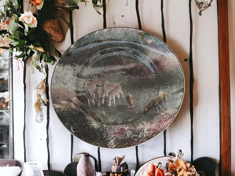 Royal Doulton, South African Series. Game at Drinking Pool. African Game Reserve