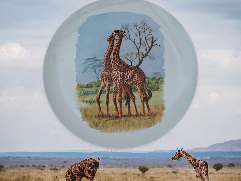 Crescent Ware Luipaardsvlei South Africa Plate