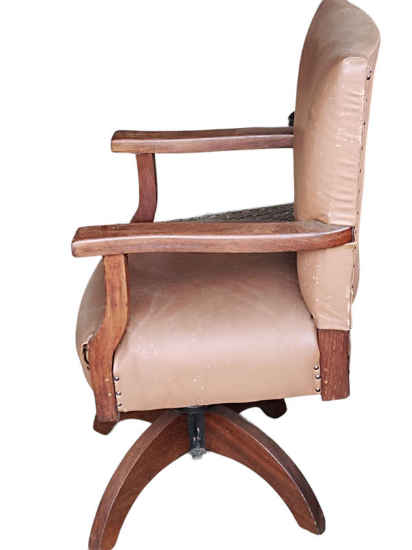 Partridge Wood Swivel Office Chair