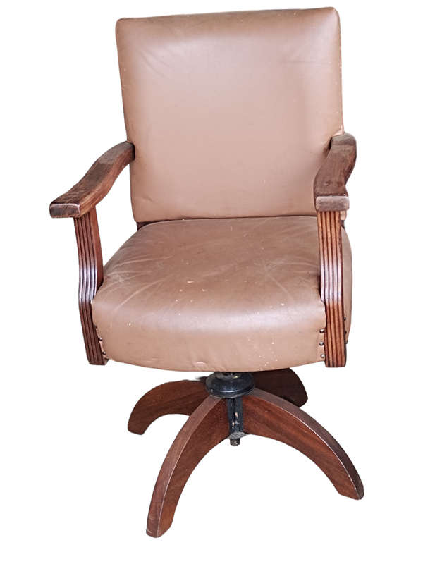 Partridge Wood Swivel Office Chair