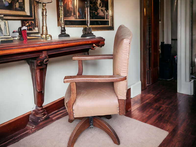 Partridge Wood Swivel Office Chair