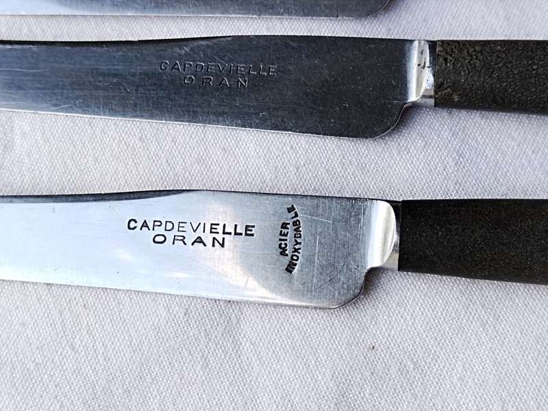 Three Capdevielle Oran Knifes