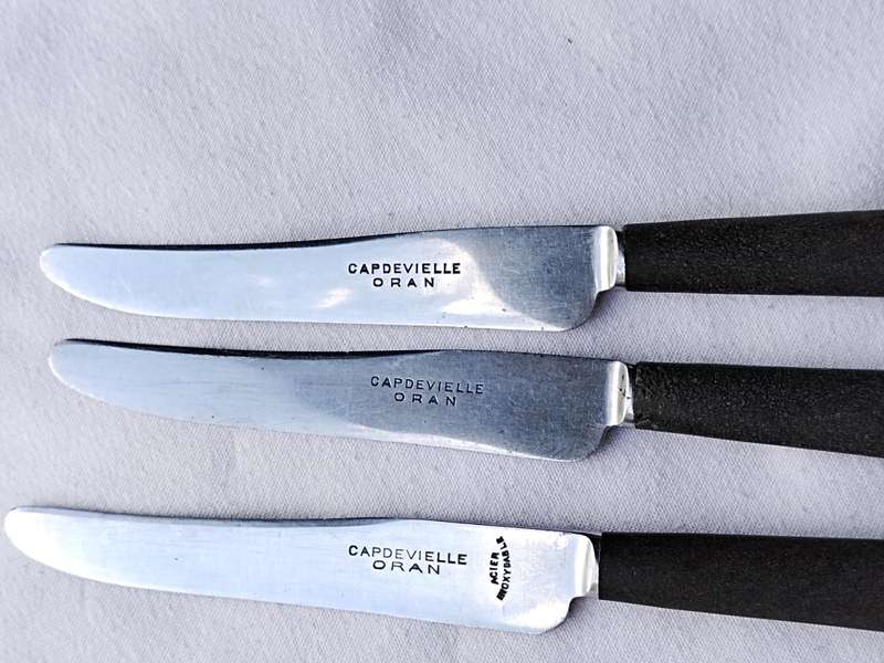 Three Capdevielle Oran Knifes