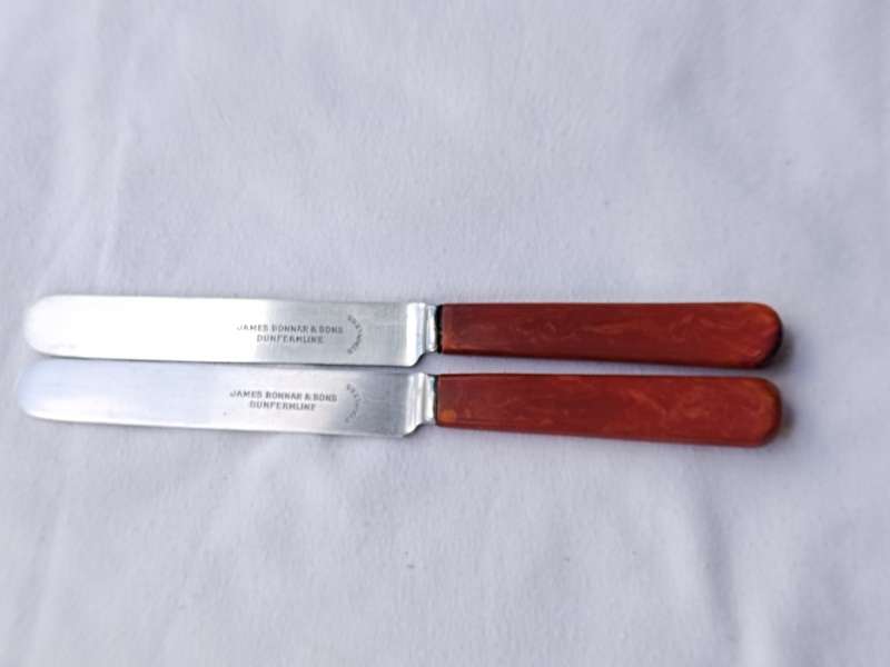 Two James Bonnar & Sons Dunfermline Fruit Knifes
