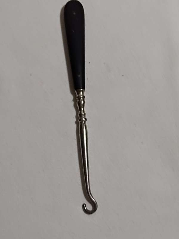 Boot Button Hook with Ebony handle