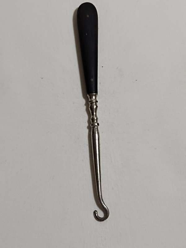 Boot Button Hook with Ebony handle