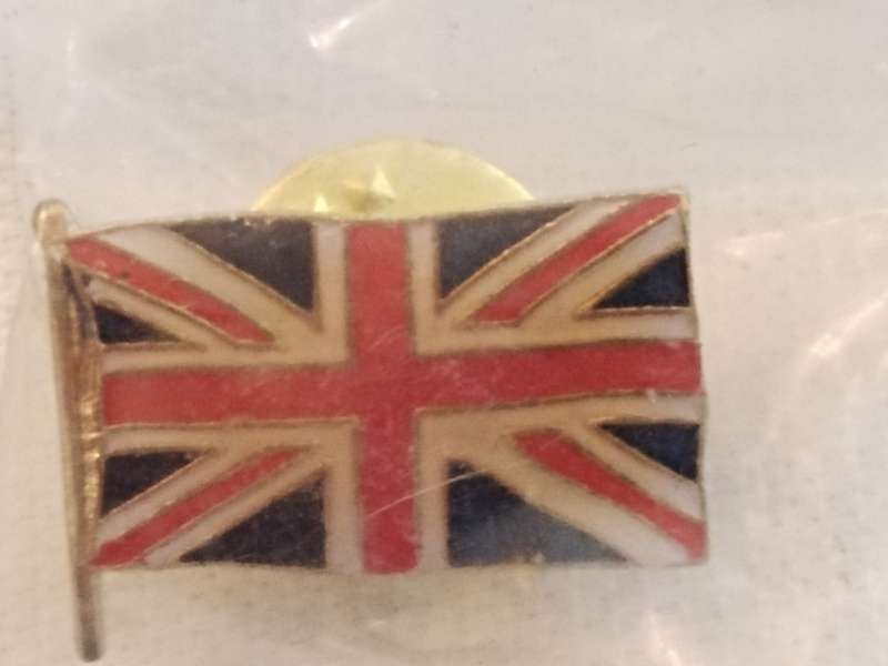 Union Jack Pin. In original packaging