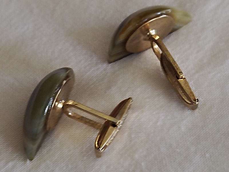 Vintage Agate Cufflinks