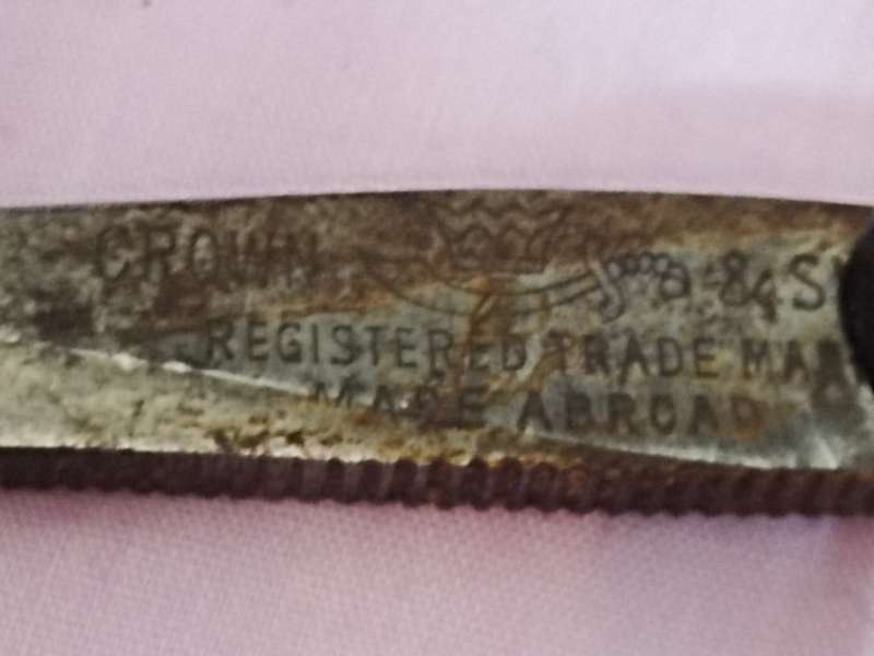 Vintage Crown Cut Throat Razor