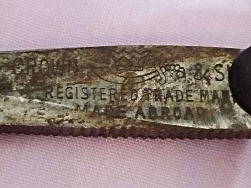 Vintage Crown Cut Throat Razor