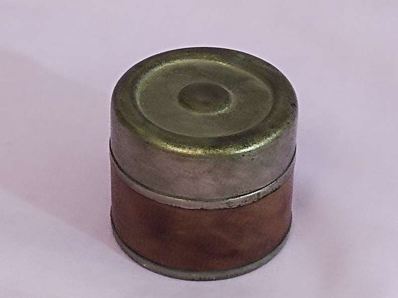 Leather Cased Ink Well Campaign Traveling Portable inkwell