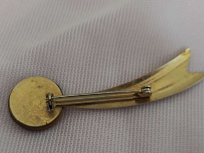 Vintage Tiger eye brooch