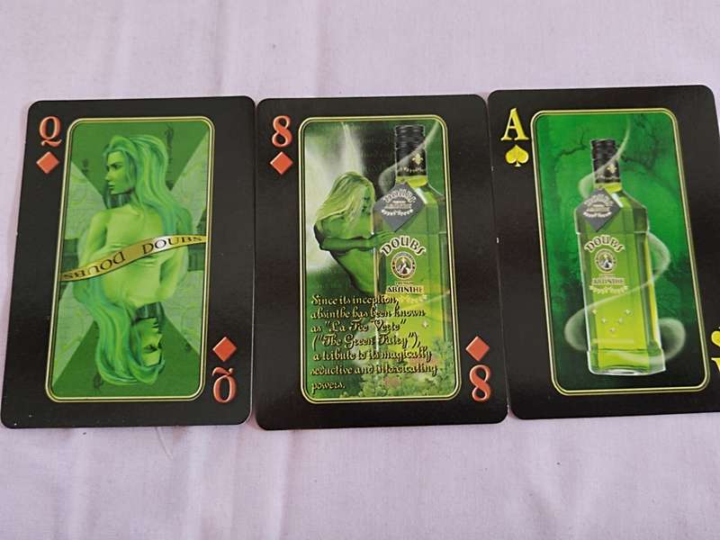 Doubs Premium Absinthe, Playing cards