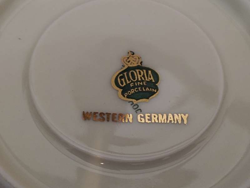 Gloria Fine Porcelain  Western Germany coffee duo(b)