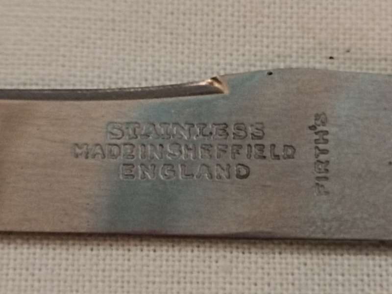 Stainless, Made in Sheffield England Butter/Patee knife