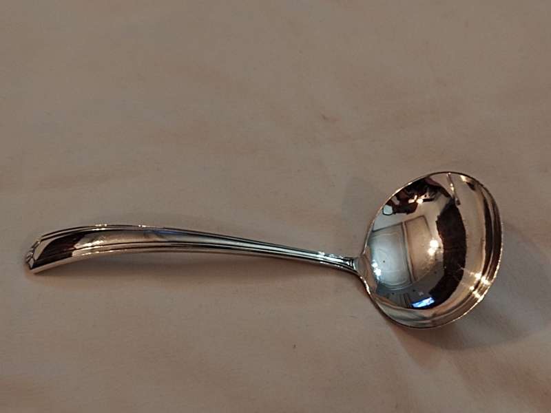 Art Deco Cooper Brothers, Rustless steel Sheffield Soup Ladle