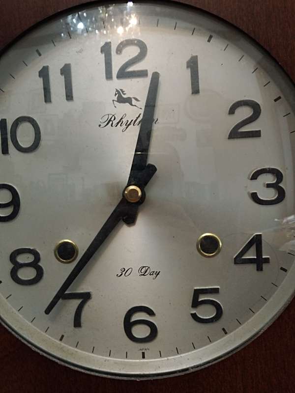 Rhythm 30 day wall clock
