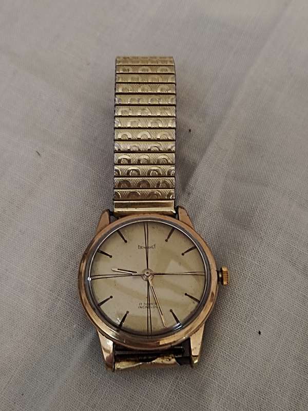 Mens Benedict Incabloc mechanical watch