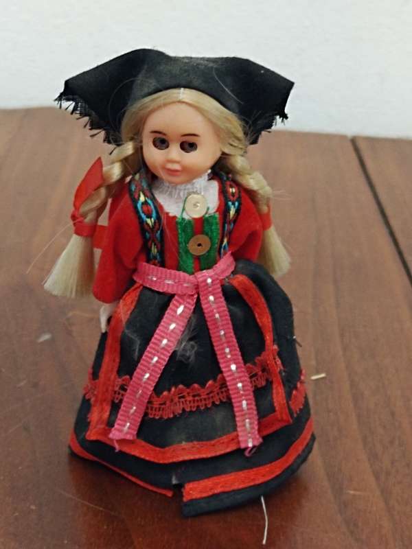 Vintage Danish doll with magnet