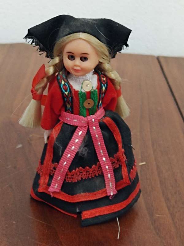 Vintage Danish doll with magnet