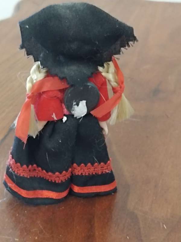 Vintage Danish doll with magnet