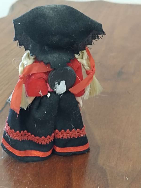 Vintage Danish doll with magnet